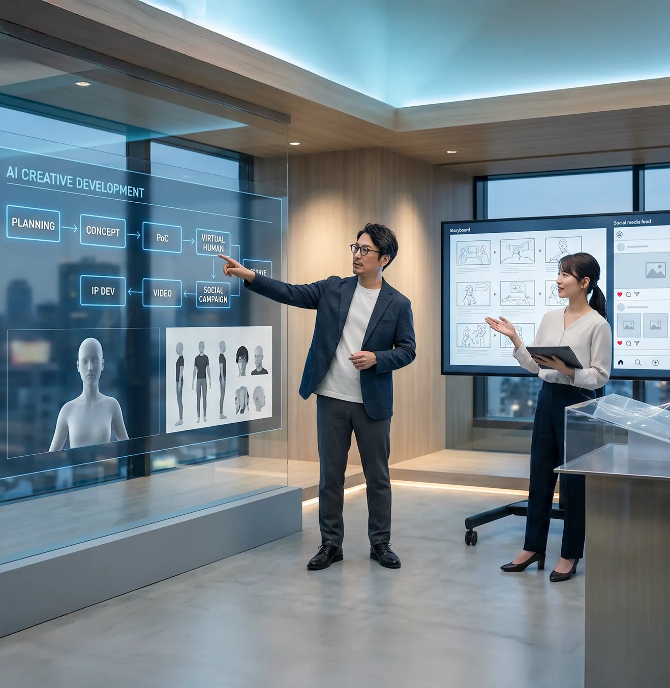 AIクリエイティブコンテンツ開発支援 | PoC・IP開発・動画制作・SNS展開まで対応